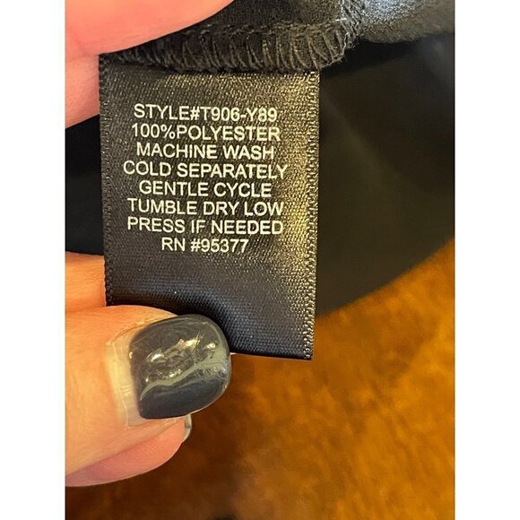 Sanctuary Black And White Lace Print Sheer Back Button Up Chiffon Blouse XS - Picture 7 of 7